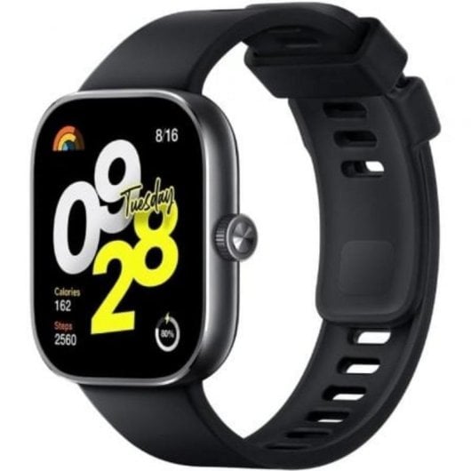 Xiaomi Redmi Watch 4 Bluetooth GPS 47,5mm AMOLED Preto Resistente Água 5ATM SpO2 Pulsómetro