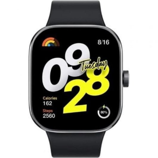 Xiaomi Redmi Watch 4 Bluetooth GPS 47,5mm AMOLED Preto Resistente Água 5ATM SpO2 Pulsómetro