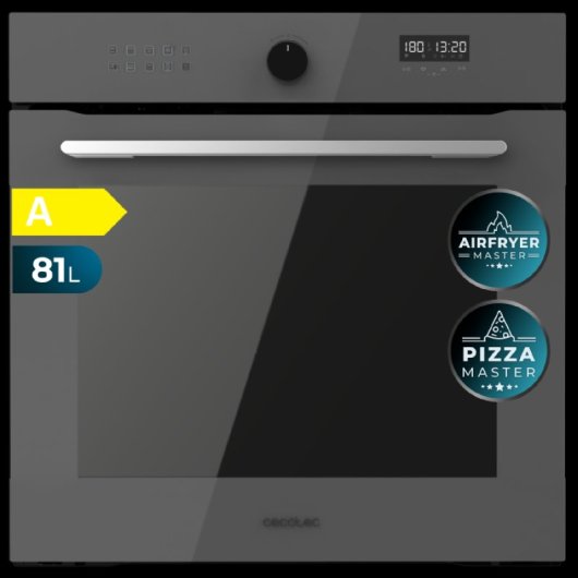Cecotec Bolero Hexa AF316000 Glass Grey A Horno Multifunción Airfryer 81L A Gris