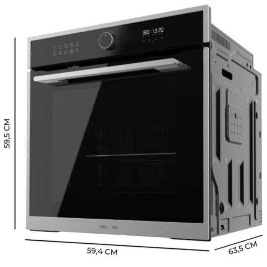 Forno da Incasso Cecotec Bolero Hexa AF316000 Edge A Idrolitico 81L 60cm A AirFryer Nero