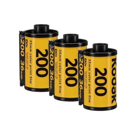 Pack 3 Filmes Kodak Gold Color 200 ISO 135-35mm 36 Exposições