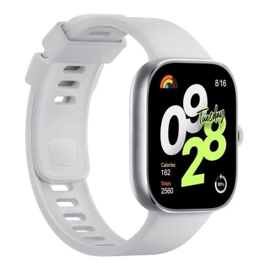 Xiaomi Redmi Watch 4 Bluetooth GPS 47,5mm AMOLED Silber Größe Einheitsgröße 5ATM SpO2 Pulsmesser Schlaftracking