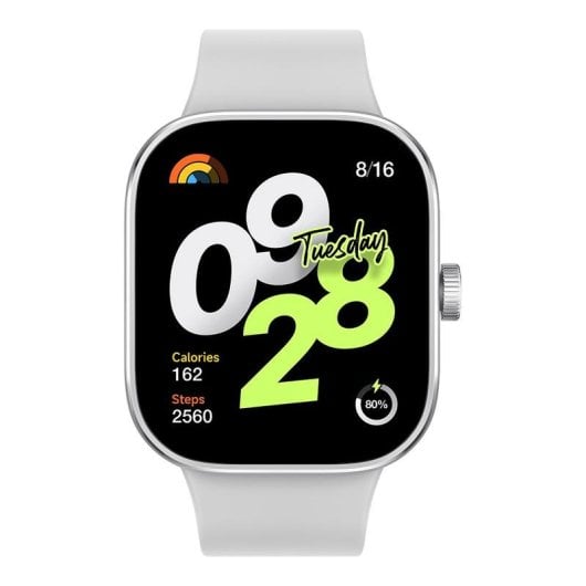 Xiaomi Redmi Watch 4 Bluetooth GPS 47,5mm AMOLED Silber Größe Einheitsgröße 5ATM SpO2 Pulsmesser Schlaftracking