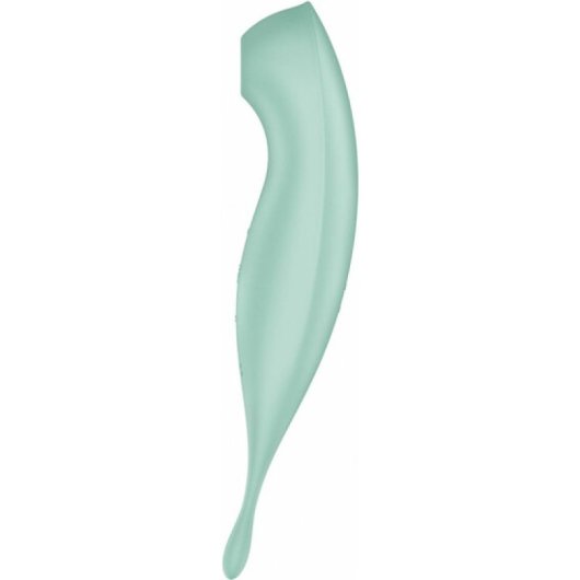 Satisfyer Twirling Pro+ Bacchetta aspirante e vibrante con App Connect - Verde