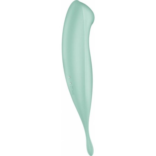 Satisfyer Twirling Pro+ Bacchetta aspirante e vibrante con App Connect - Verde