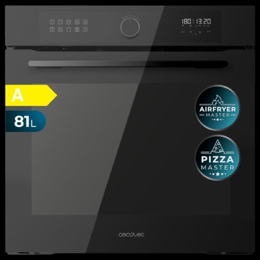 Cecotec Bolero Hexa AF316000 Glass Black A Forno Multifunções 81L A Vidro Preto