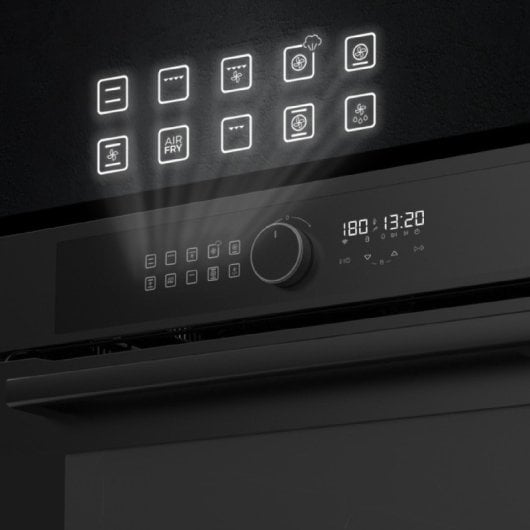 Cecotec Bolero Hexa AF316000 Glass Black A Forno Multifunções 81L A Vidro Preto