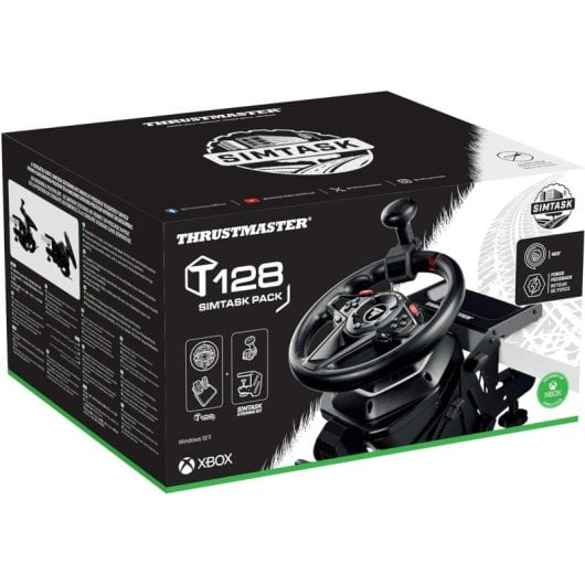 Thrustmaster T128 SimTask Pack Volante e Pedais para XBOX/PC