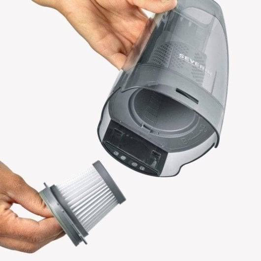 Severin HV 7147 Aspiradora de Mano a Batería con Accesorios y Función Wet & Dry 120W Negro