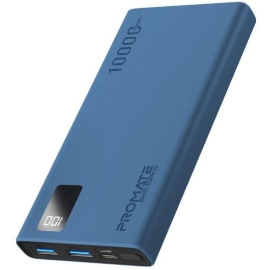 Promate Bolt-10Pro Powerbank 10000mAh 2xUSB e USB-C Azul