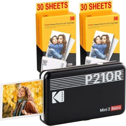 Fotodrucker Sublimation Bluetooth Kodak Mini 2 Retro P210 tragbar mit App