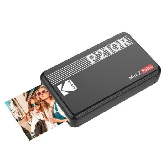 Impressora Fotográfica Sublimação Bluetooth Kodak Mini 2 Retro P210 portátil com kit