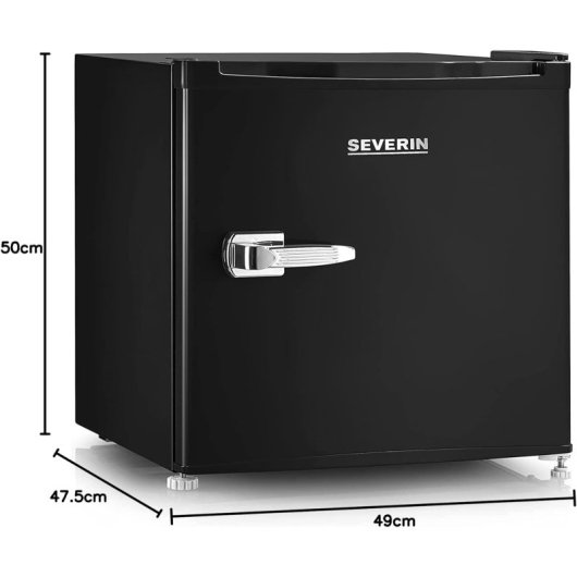 Severin GB 8880 Mini Frigorífico/Congelador Retro 31 Litros E Negro