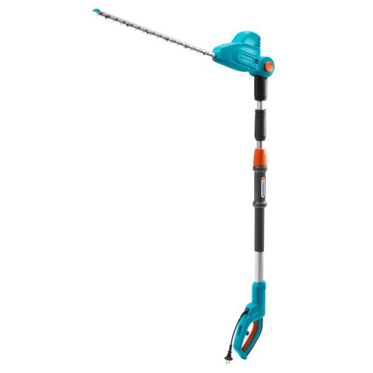 Corta-sebes telescópico elétrico THS 550/48. Motor de 500 W. Comprimento de corte: 48 cm. Ø máximo de corte: 0,18 mm