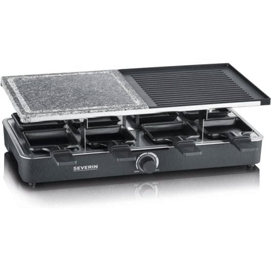 Severin RG 2376 Raclette-grill con Piedra y Placa de Grill 1300W Negro