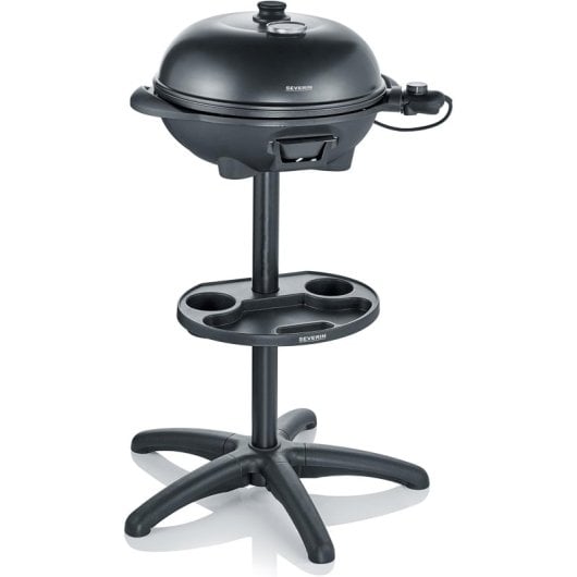 Severin PG 8541 Barbacoa Grill con Patas y Tapa 2000W Negro