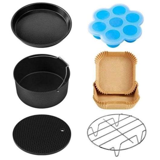Kit Accessoires Friteuse sans Huile Cosori Chef Edition 5.5L Multicolore avec Moules et Plateaux