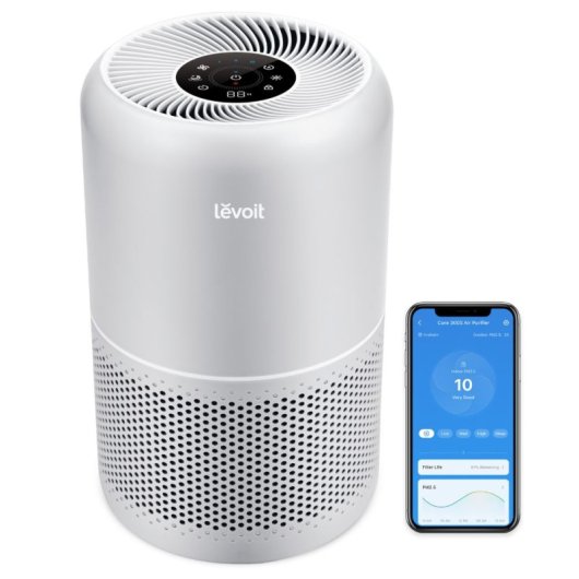 Luftreiniger Levoit Core 300S Pro HEPA 3-Stufen WiFi Alexa Grau 22 dB 50 m²