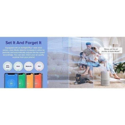 Purificateur d'air Levoit Core 300S Pro HEPA 3 étapes 22dB WiFi 50m² Gris