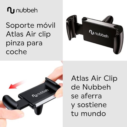 Nubbeh Atals Soporte Móvil Pinza Para Coche