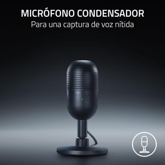 Razer Seiren V3 Mini Micrófono de Condensador para Streaming Negro