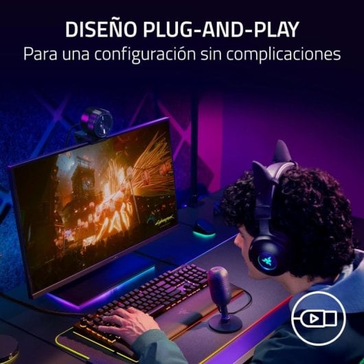Razer Seiren V3 Mini Micrófono de Condensador para Streaming Negro