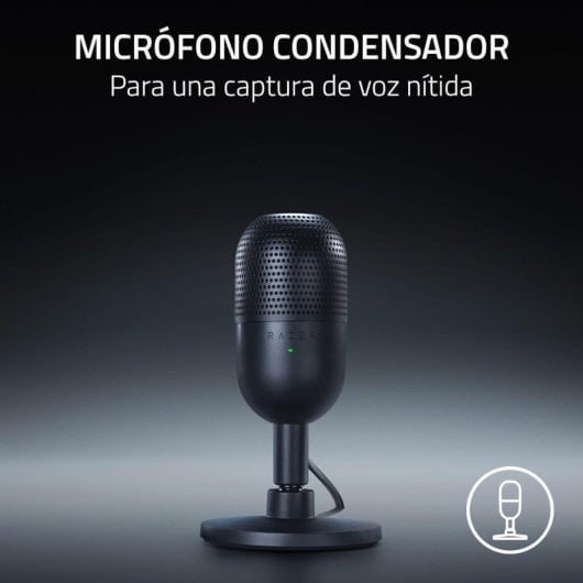 Mini microfono a condensatore Razer Seiren V3 per lo streaming rosa