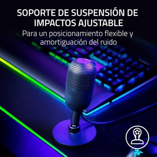 Mini microfono a condensatore Razer Seiren V3 per lo streaming rosa