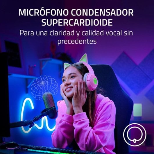 Razer Seiren V3 Chroma Micrófono de Condensador para Streaming Negro