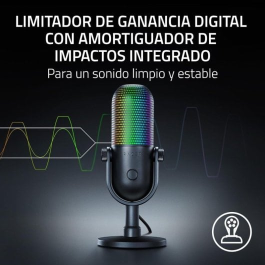 Razer Seiren V3 Chroma Micrófono de Condensador para Streaming Negro