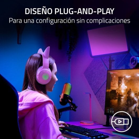 Razer Seiren V3 Chroma Micrófono de Condensador para Streaming Negro