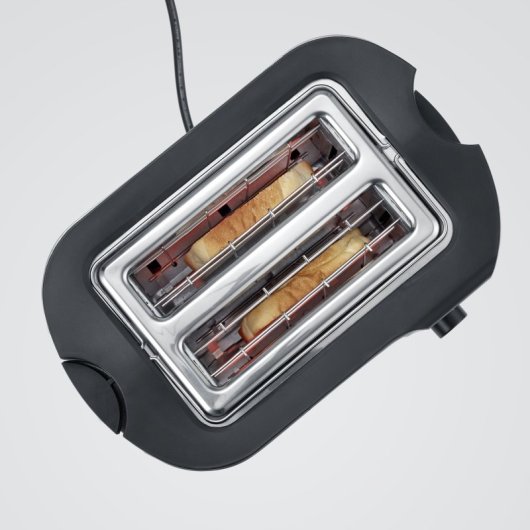 Grille-pain Automatique Severin At 9552 - 2 emplacements 800 W Noir Mat