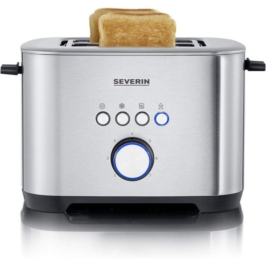 Grille-Pain Fonction Bagel Severin À 2620 - 2 Fentes 800 W Inox