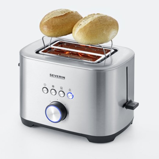Grille-Pain Fonction Bagel Severin À 2620 - 2 Fentes 800 W Inox