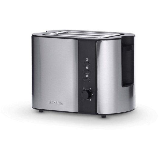 Tostapane automatico Severin At 2589 a 2 scomparti in acciaio inossidabile nero opaco 800 W