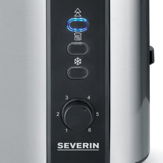 Tostapane automatico Severin At 2589 a 2 scomparti in acciaio inossidabile nero opaco 800 W