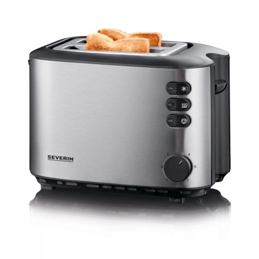 Tostapane Con 2 Fessure Severin At 2514 Acciaio Inossidabile Spazzolato / Nero 850 W