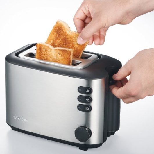 Tostapane Con 2 Fessure Severin At 2514 Acciaio Inossidabile Spazzolato / Nero 850 W