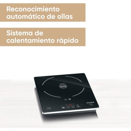 Severin KP 1071 Placa de Inducción Portátil 1 Fuego 2000W Negro