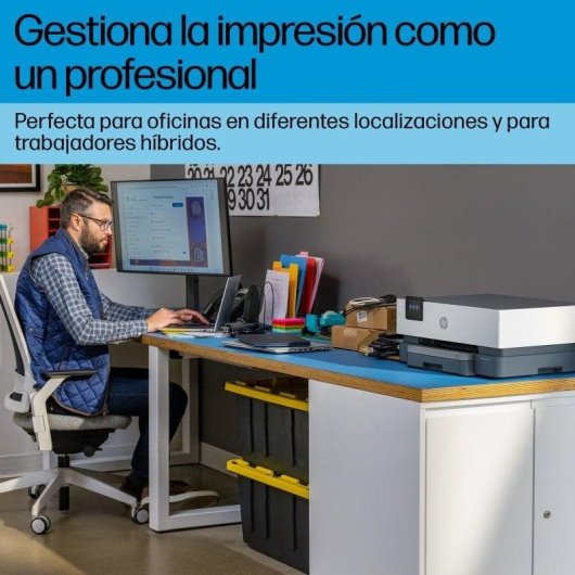 IMPRIMANTE À INJECTION COULEUR HP OFFICEJET PRO 9110B A4 RÉSEAU WIFI DUPLEX 20PPM