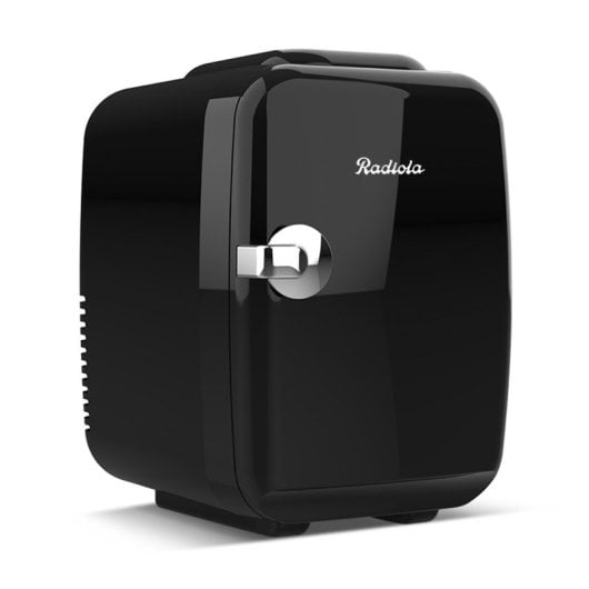 Radiola RAMF4B Mini Nevera Portátil 4l Funcionamiento 12v-220v Función Frío/Calor Vintage Negra