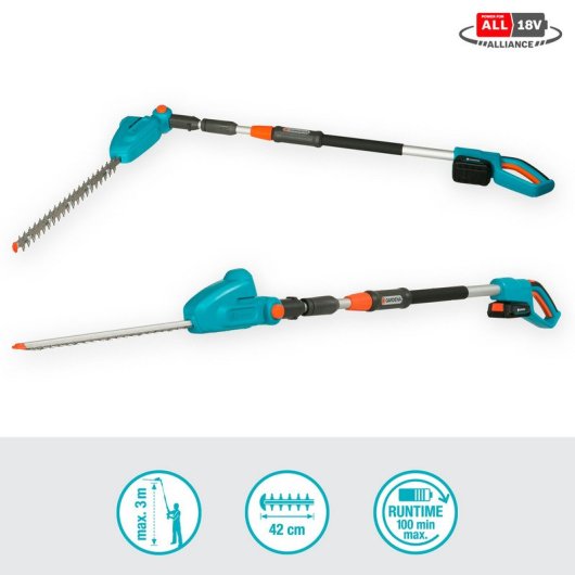Gardena THS 42/18V P4A Doppelte Klinge 3,4 kg