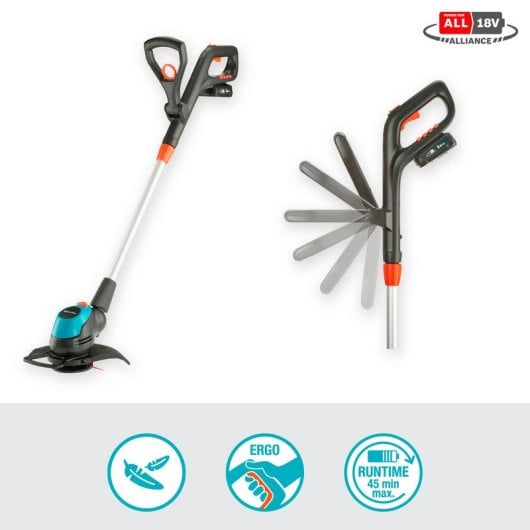 Gardena EasyCut 23/18V P4A 23 cm Akku Schwarz, Blau, Orange, Silber