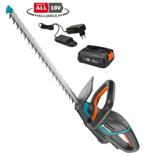 Gardena ComfortCut 50/18V P4A Set Cortasetos Inalámbrico + Batería 18V 2.0Ah + Cargador