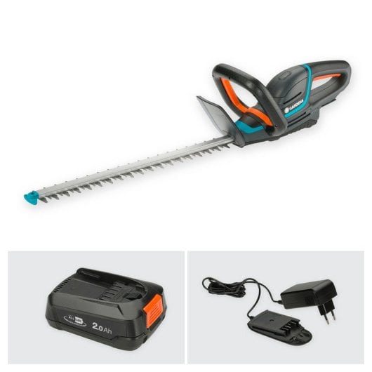 Gardena ComfortCut 50/18V P4A Set Cortasetos Inalámbrico + Batería 18V 2.0Ah + Cargador