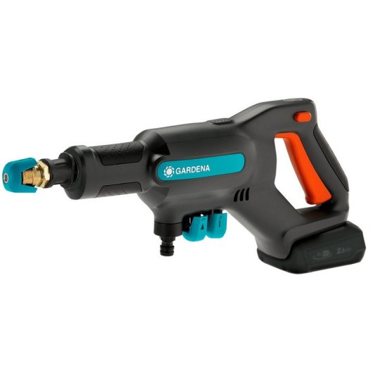Gardena AquaClean 24/18V P4A Hochdruckreiniger Kompakt Akku 250 l/h Schwarz, Blau, Orange