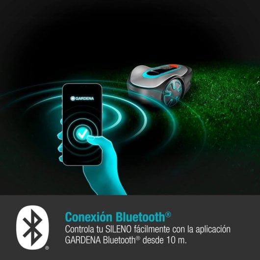 Gardena Sileno Minimo Robot Corta-Relvas Bluetooth a Bateria 250m2