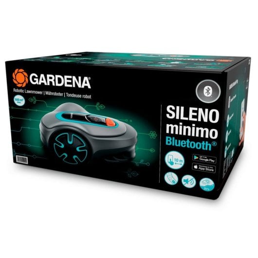 Gardena Sileno Minimo Robot Corta-Relvas Bluetooth a Bateria 250m2