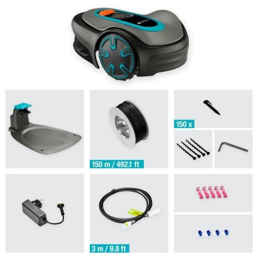 Gardena Sileno Minimo Robot Corta-Relvas Bluetooth a Bateria 250m2