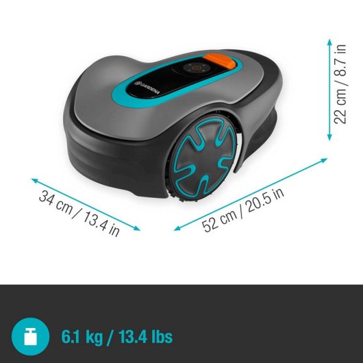 Gardena Sileno Minimo Robot Corta-Relvas Bluetooth a Bateria 250m2